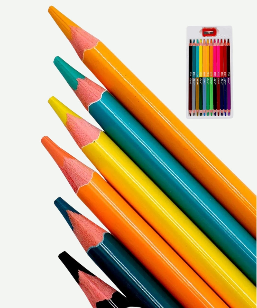 Colores Eterna Doble Punta Triangular x12