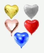 Globo Metalizado Corazon de 5" x2