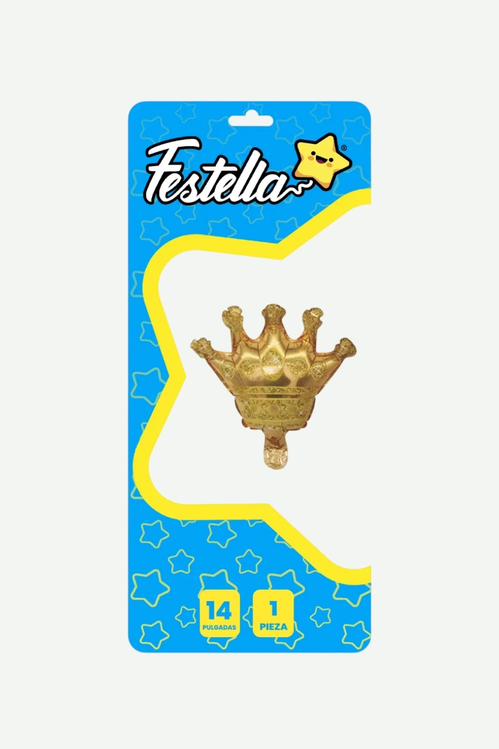 Globo Metalizado Corona Dorada 14" x1