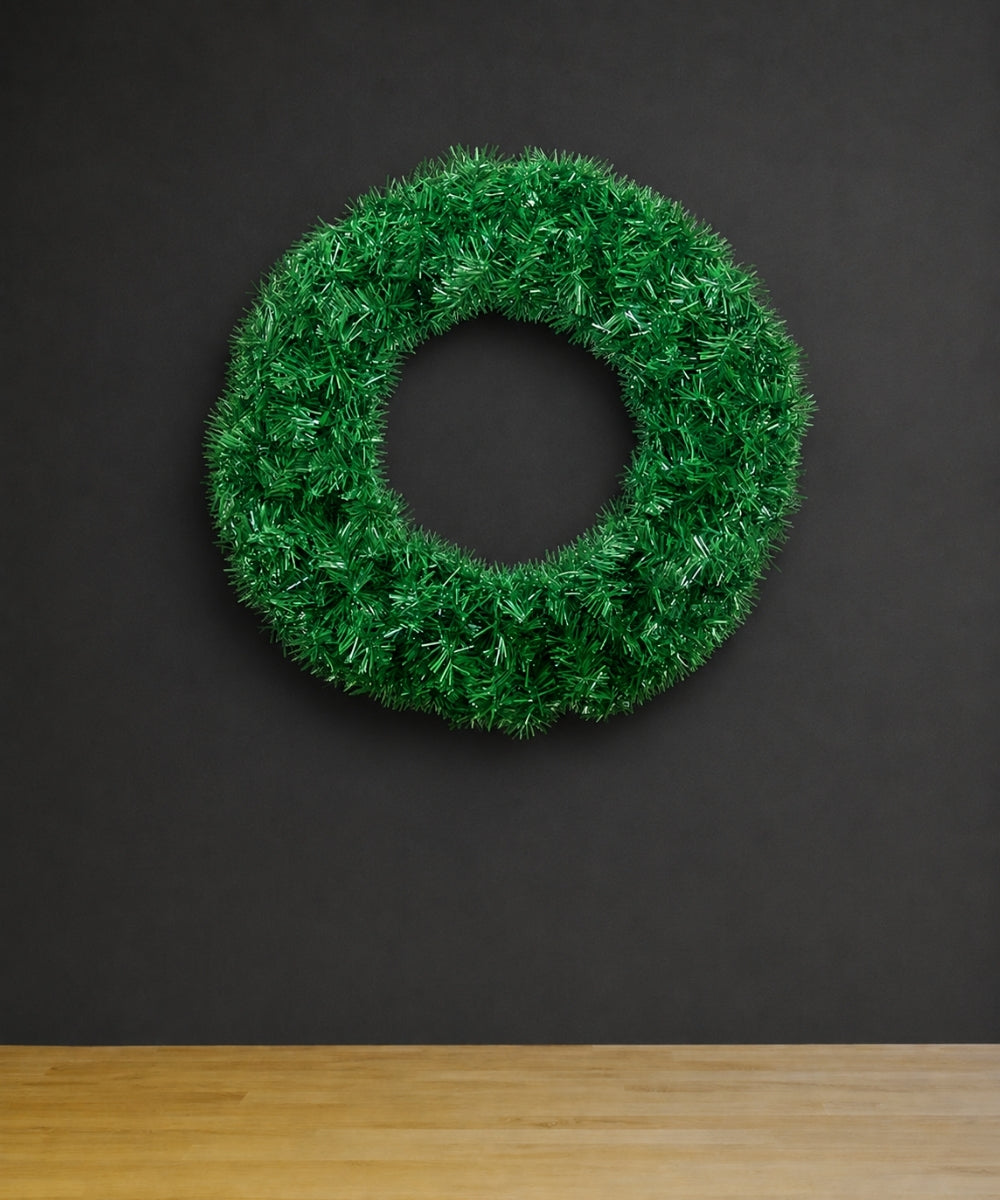 Corona Navideña 45 cm Diámetro Decoración para Puerta y Pared
