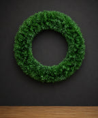 Corona Navideña 60 cm Diámetro Decoración para Puerta Grande y Pared