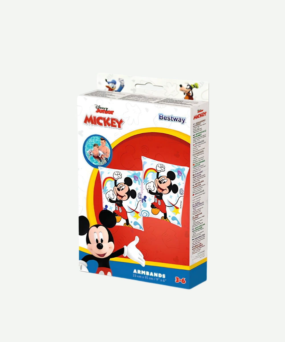 Caja de Mangos Inflables Para Brazos Mickey Mouse Para Piscina