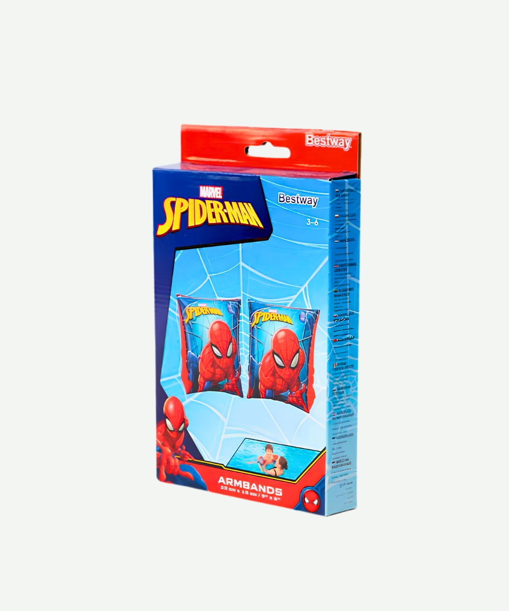 Caja de Mangos Inflables para Brazos Spiderman Flotadores para Piscina