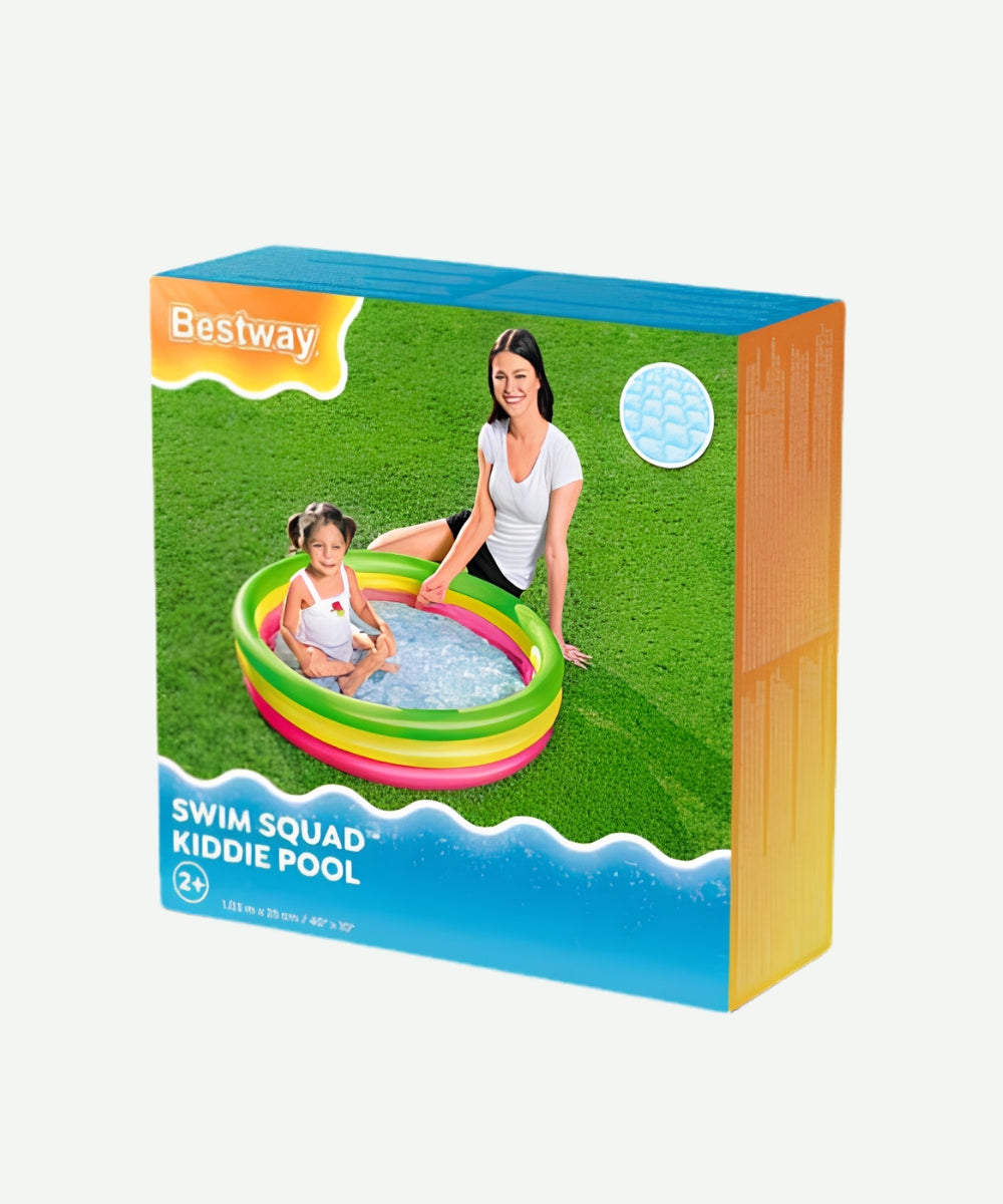 Caja de Piscina Inflable Infantil de 3 Anillos para Niños Juegos de Agua