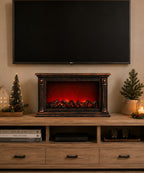 Chimenea Decorativa USB Negro y Cobre con Efecto de Fuego