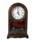 Chimenea Decorativa con Reloj y Efecto de Fuego