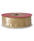 Cinta Gamuzada Champaña Borde Brillante Dor 3.8cm*10yd