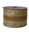 Cinta Gamuzada Verde Esmeralda Borde Brillante Dor 3.8cmx10yd
