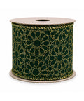 Cinta Verde Fig. Mandalas Doradas 6.3cm*10yd
