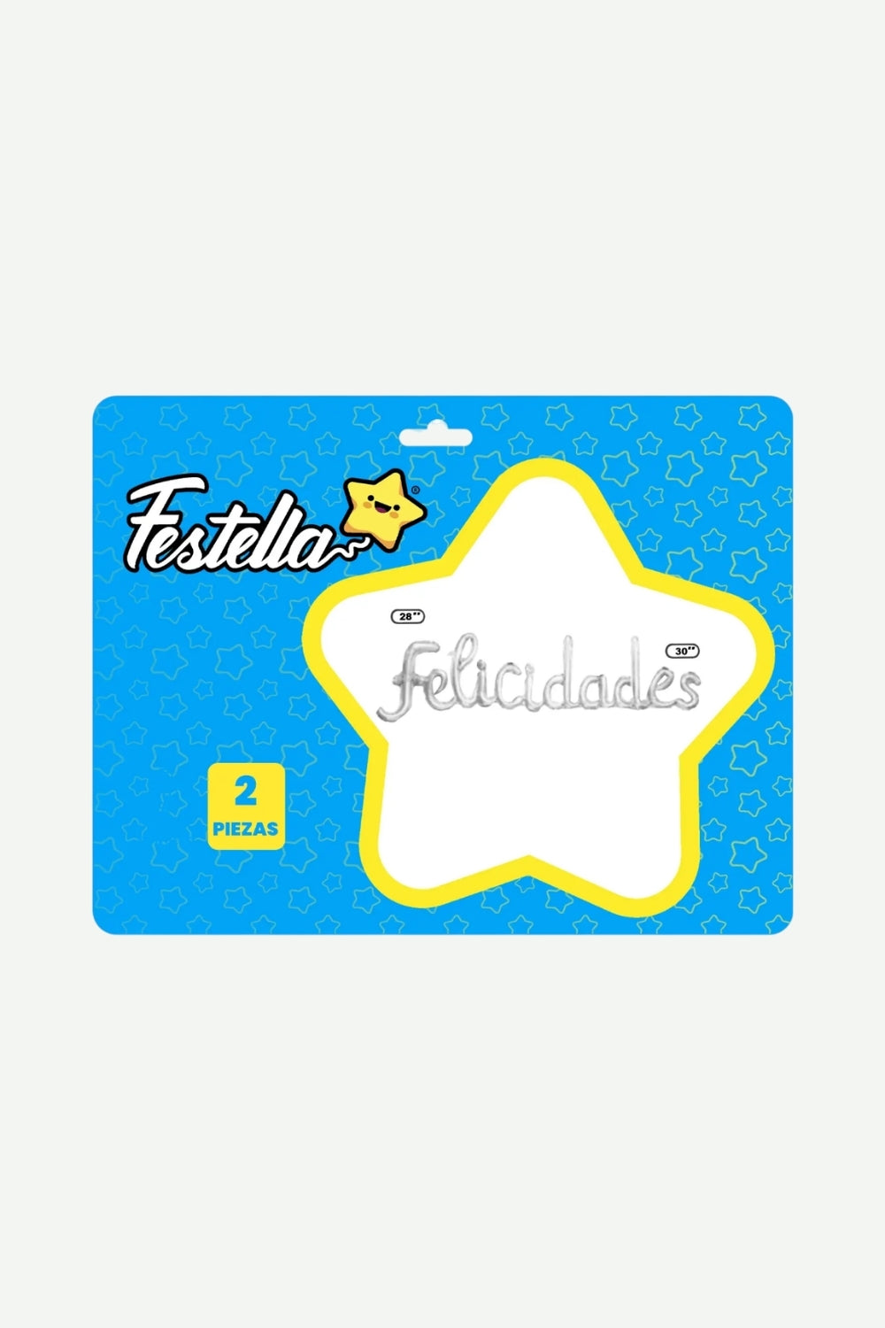 Globo Metalizado Felicidades Cursivo 30" x2