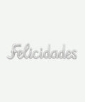 Globo Metalizado Felicidades Cursivo 30" x2
