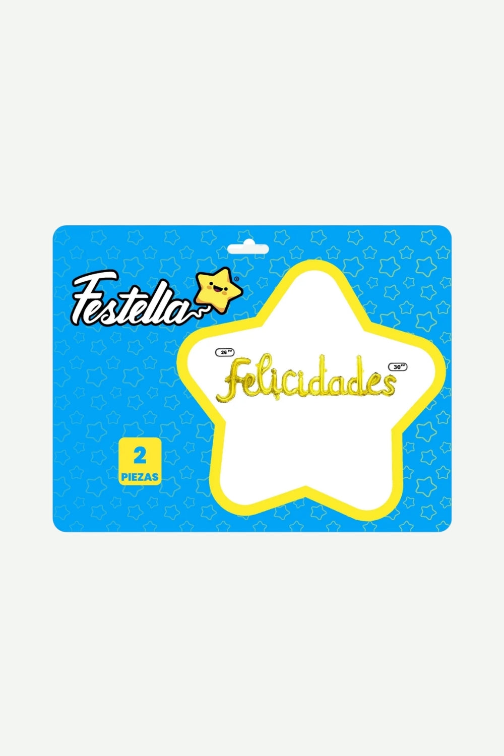 Globo Metalizado Felicidades Cursivo 30" x2