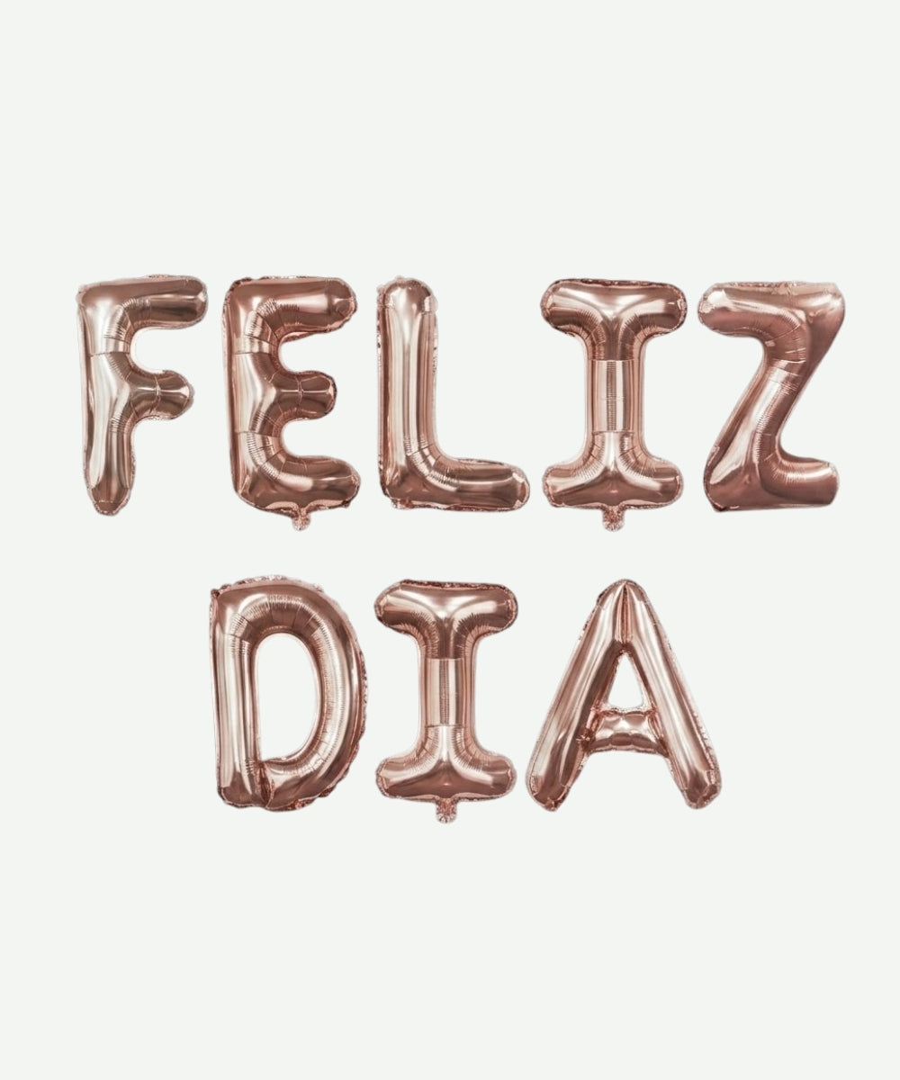 Globo Metalizado Feliz Dia 16" x8