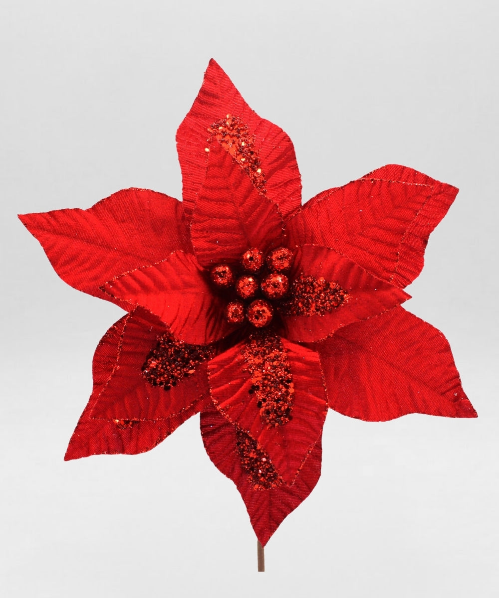 Flor Gamuza Roja 30cm