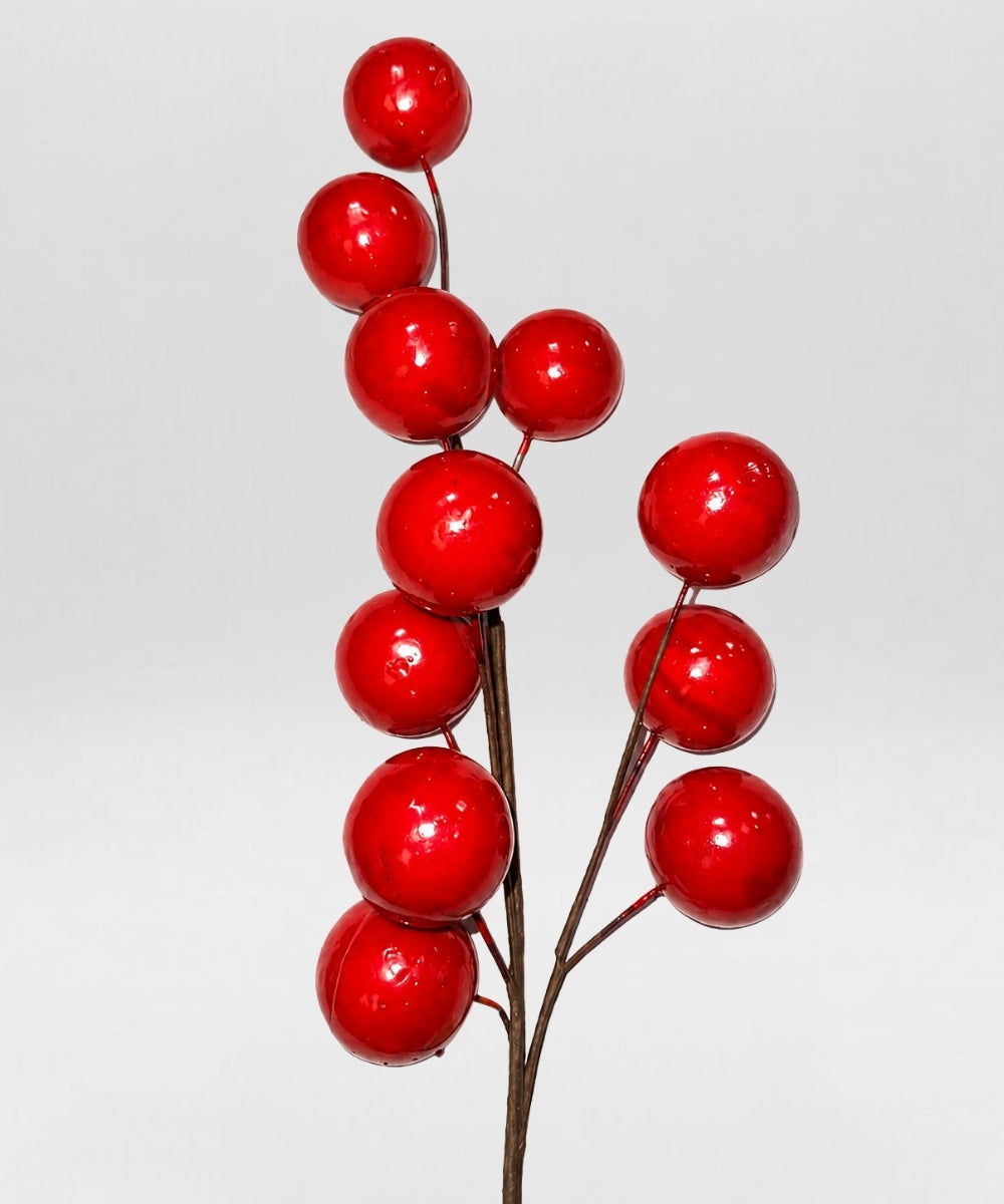 Follaje Berries Gigantes Rojo 82 cm