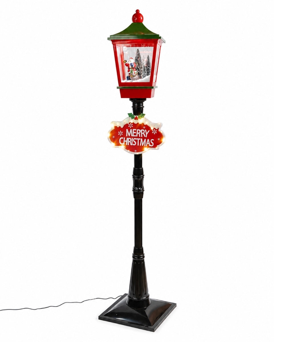 Farol Navideño Rojo, Verde y Negro 190 cm