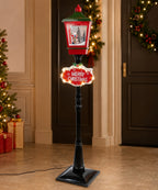Farol Navideño Rojo, Verde y Negro 190 cm fondo