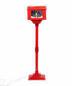 Farol de Nieve Navideño USB Rojo con Santa