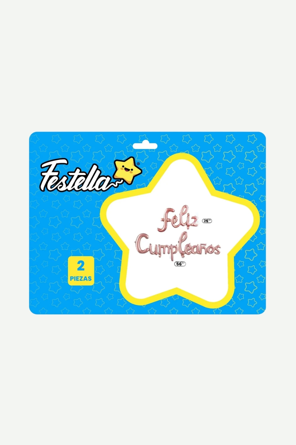 Globo Metalizado Feliz Cumpleaños Cursivo Rosado