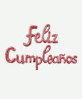 Letrero de Globos Feliz Cumpleaños Cursivo Rosa