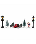 Figuras Navideñas Decorativas 9 cm – Santa, Camioneta y Faroles