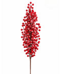 Follaje Navideño Rojo 85 cm con Berries Decorativas