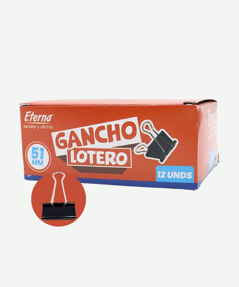 Caja Gancho Lotero 51mm x12 und