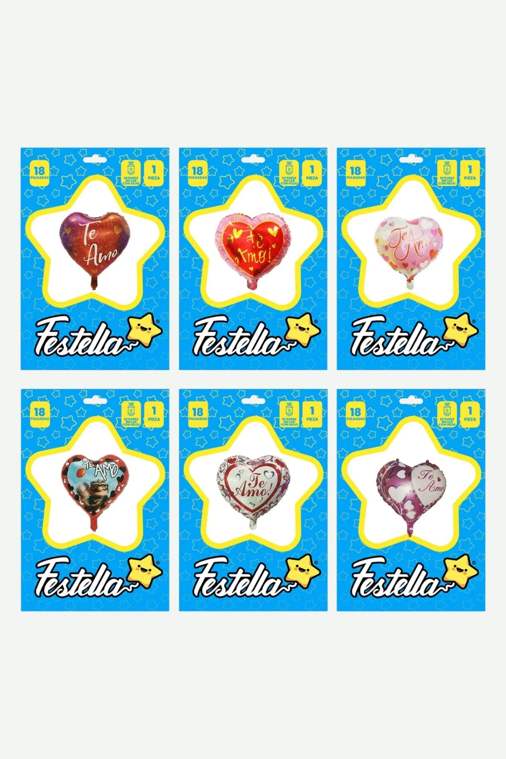 Globo Metalizado Corazon Estampado 18"