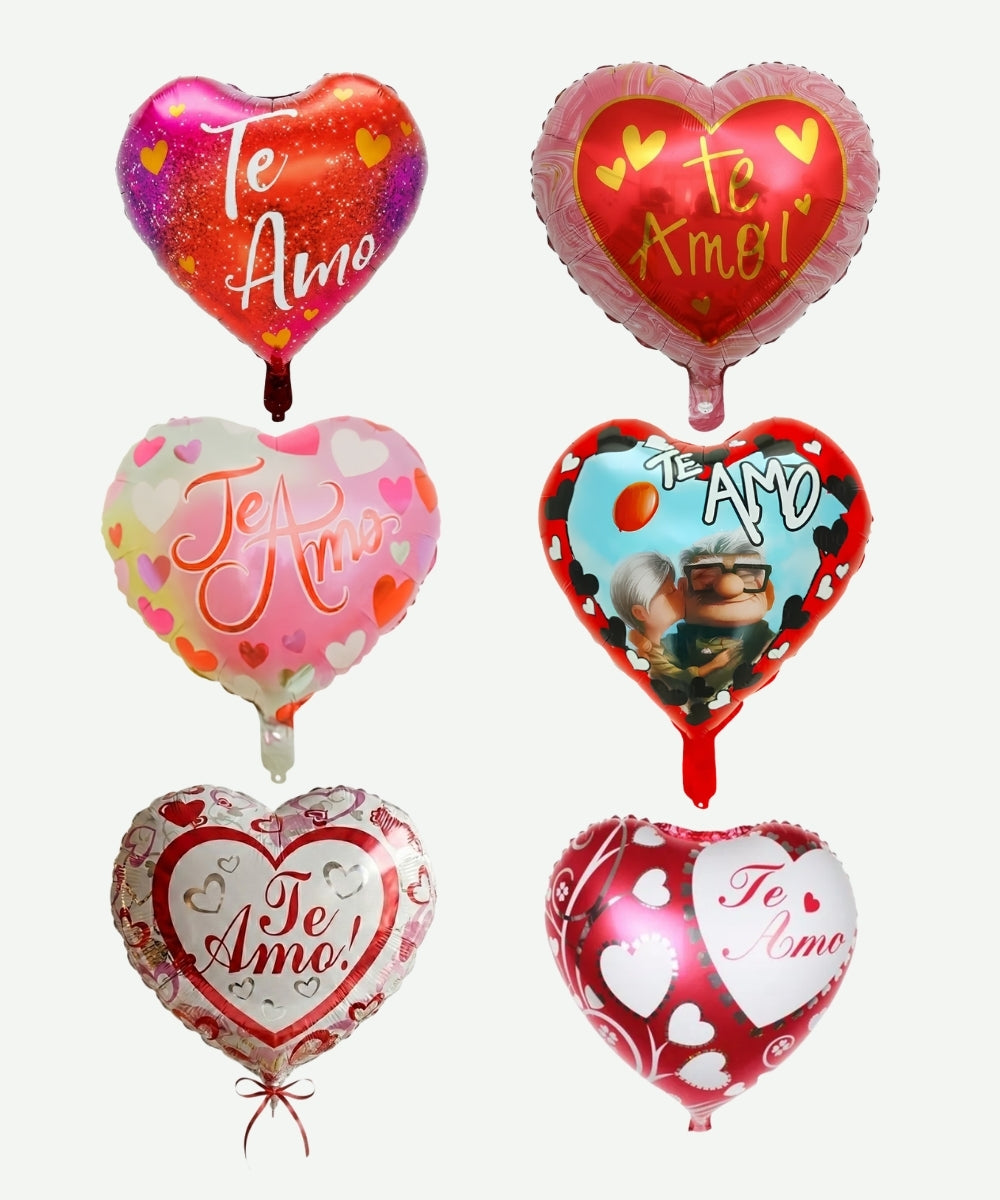 Globo Metalizado Corazon Estampado 18"