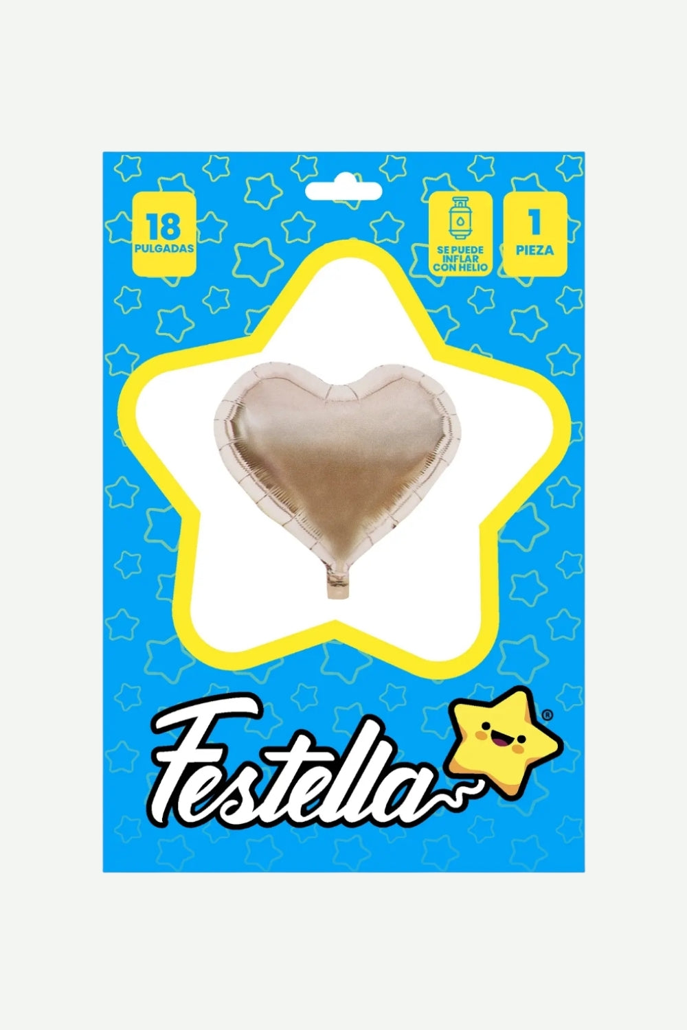 Globo Metalizado De Corazon de 18"