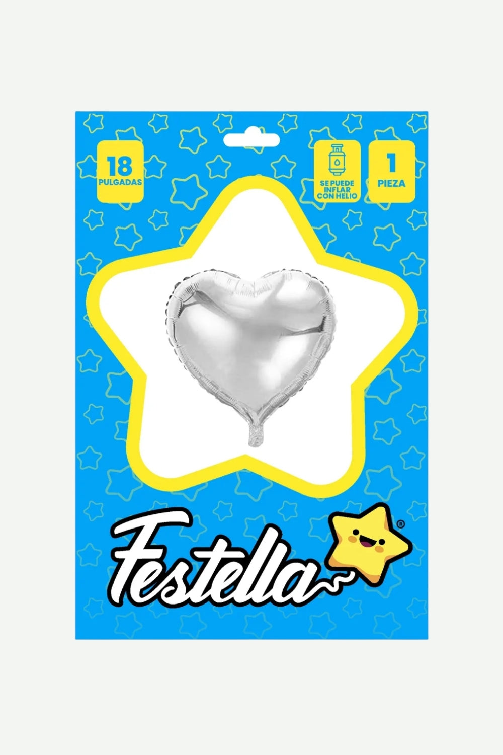 Globo Metalizado De Corazon de 18"