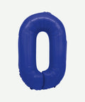 Globo Metalizado Numero Azul Mate