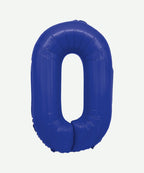 Globo Metalizado Numero Azul Mate