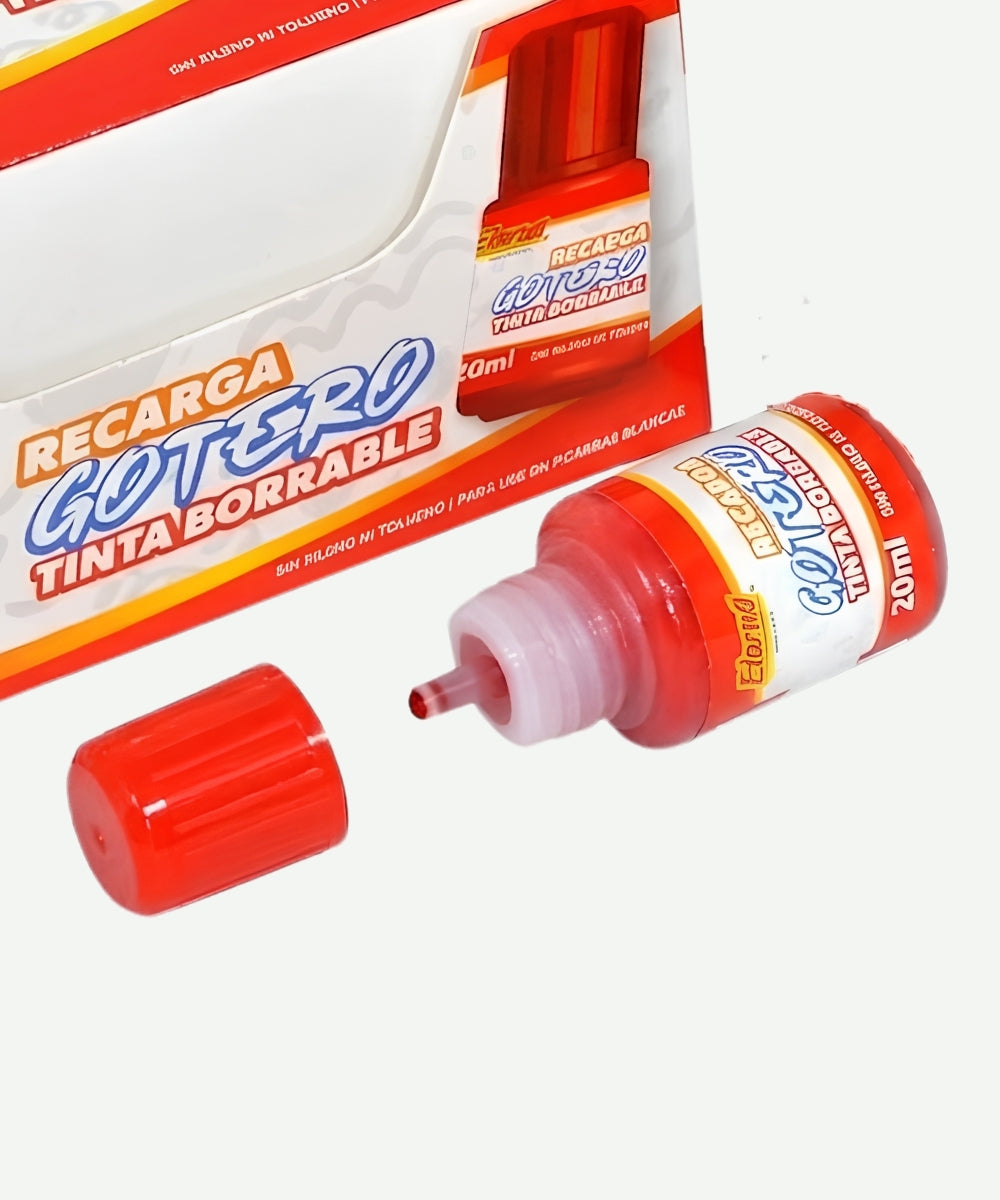 Gotero de Tinta para Marcadores Rojo