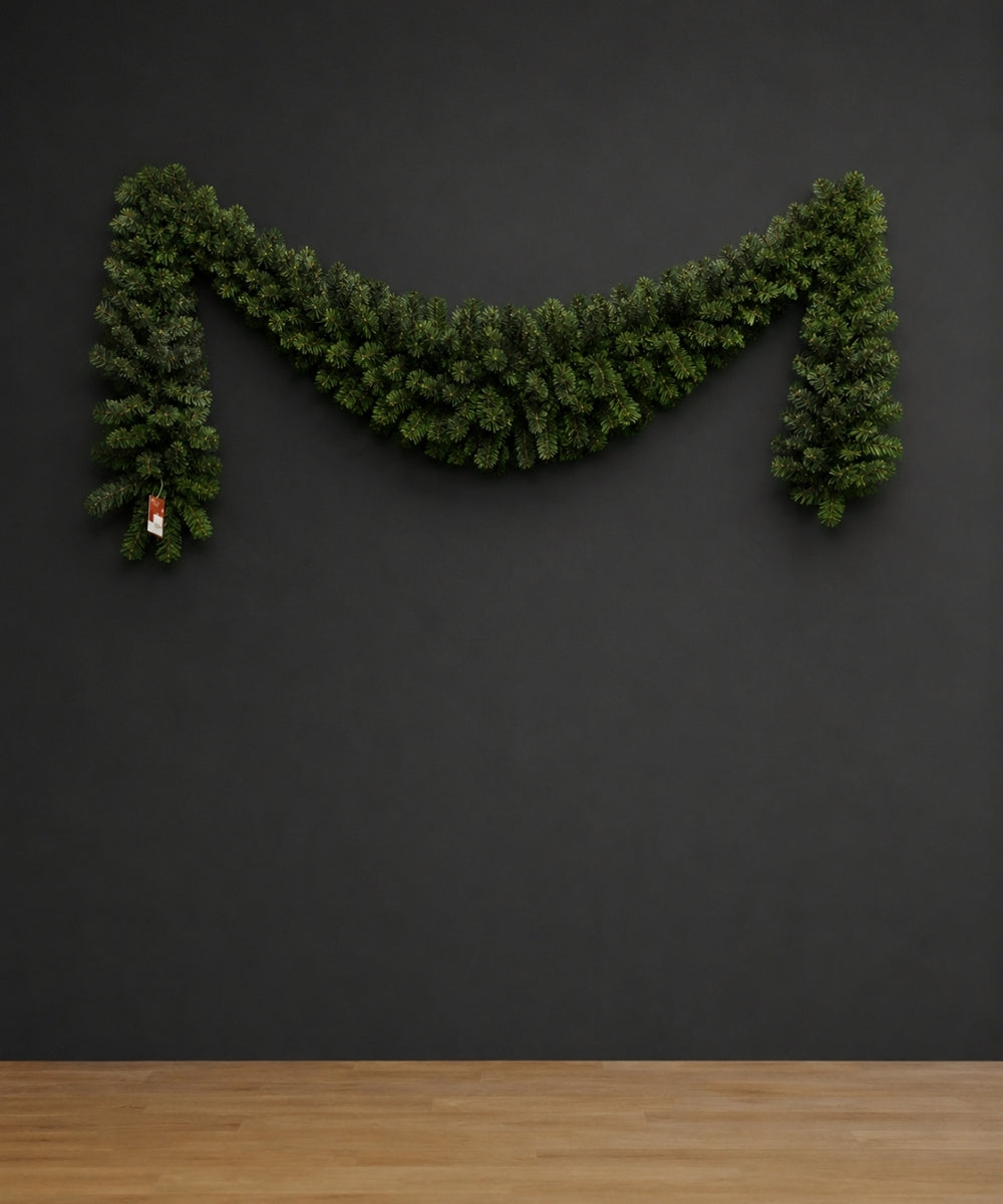 Guirnalda de Pino Ondulada Especial 2.7 m Decoración Navideña para Barandas y Puertas