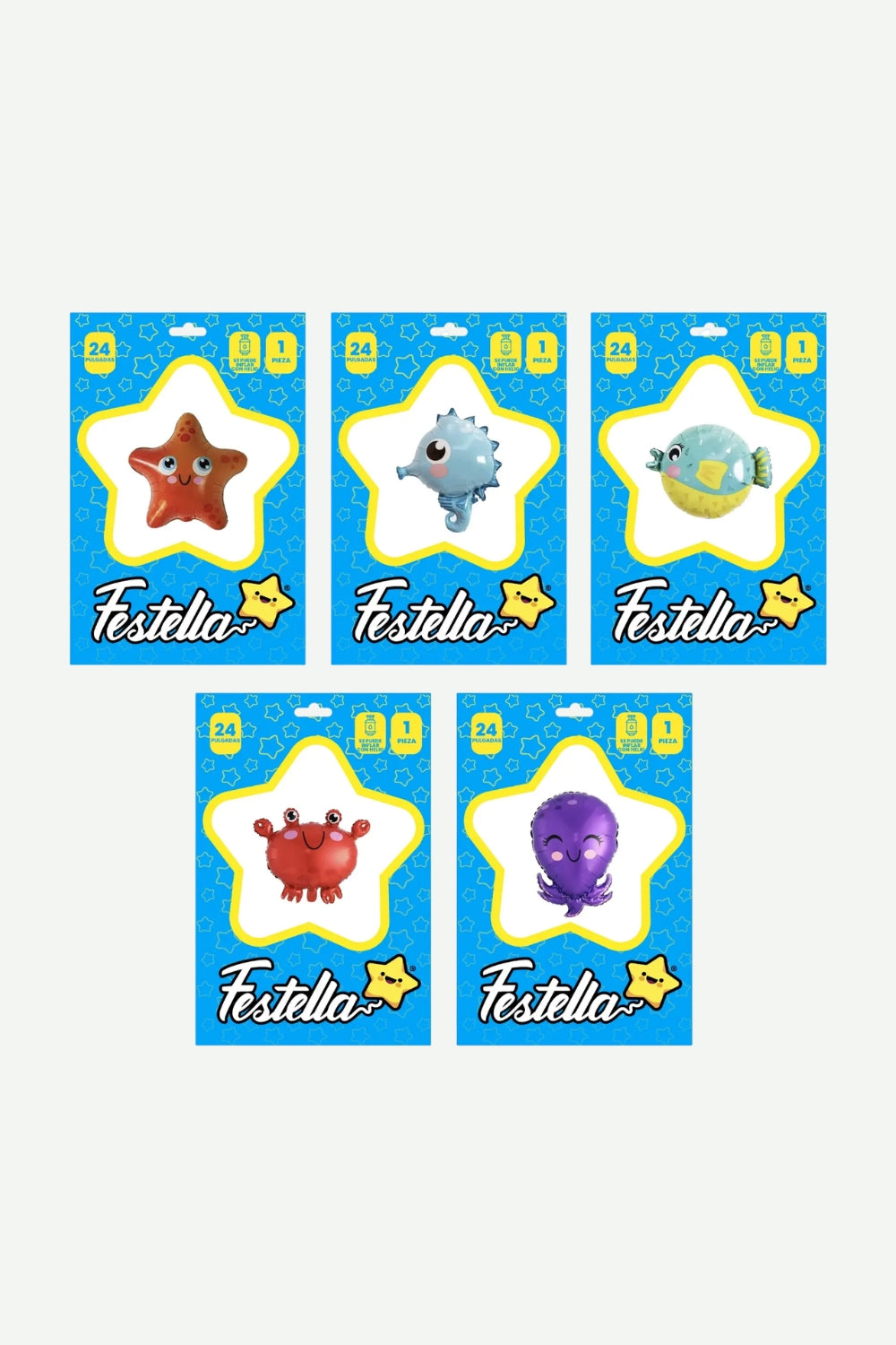 Globo Metalizado Animales Marinos de 24"