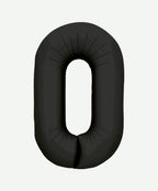 Globo Metalizado Numero Negro Mate