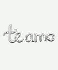 Letrero de Globos Te Amo Plateado