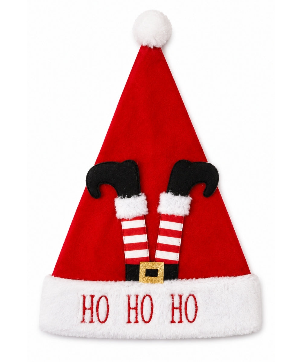 Gorro Navideño Ho Ho Ho con Duende 28*38
