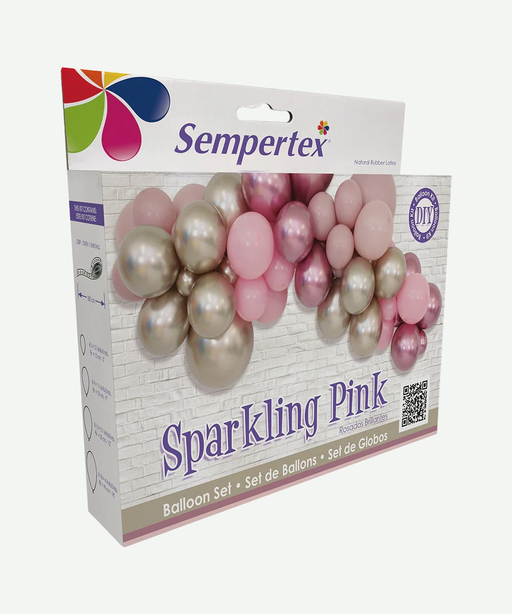 Kit Guirnalda Rosa Brillante