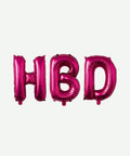 Letrero de Globos HBD Fucsia