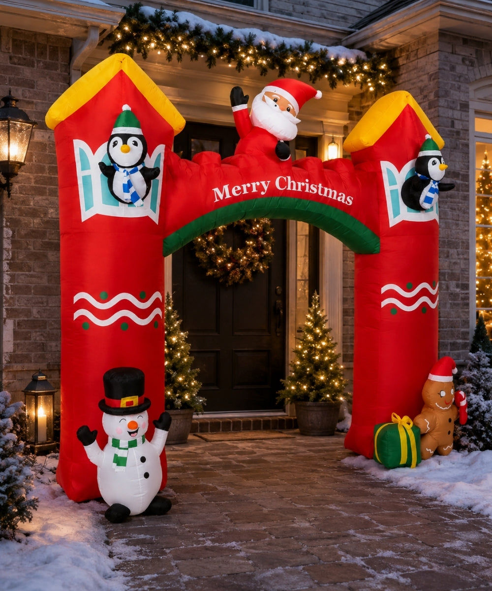 Inflable Arco Figuras Navideñas 2.00mts
