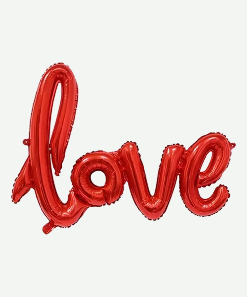 Globo Metalizado Love Cursivo 21"