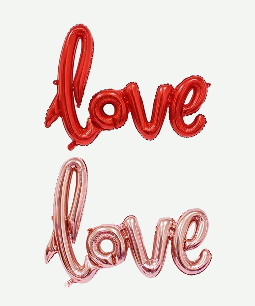 Globo Metalizado Love Cursivo 21"