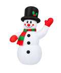 Inflable Navideño Muñeco de Nieve Blanco 1.80 Metros