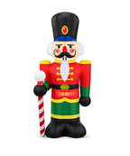 Inflable Navideño Cascanueces Rojo, Verde y Negro 1.20 m