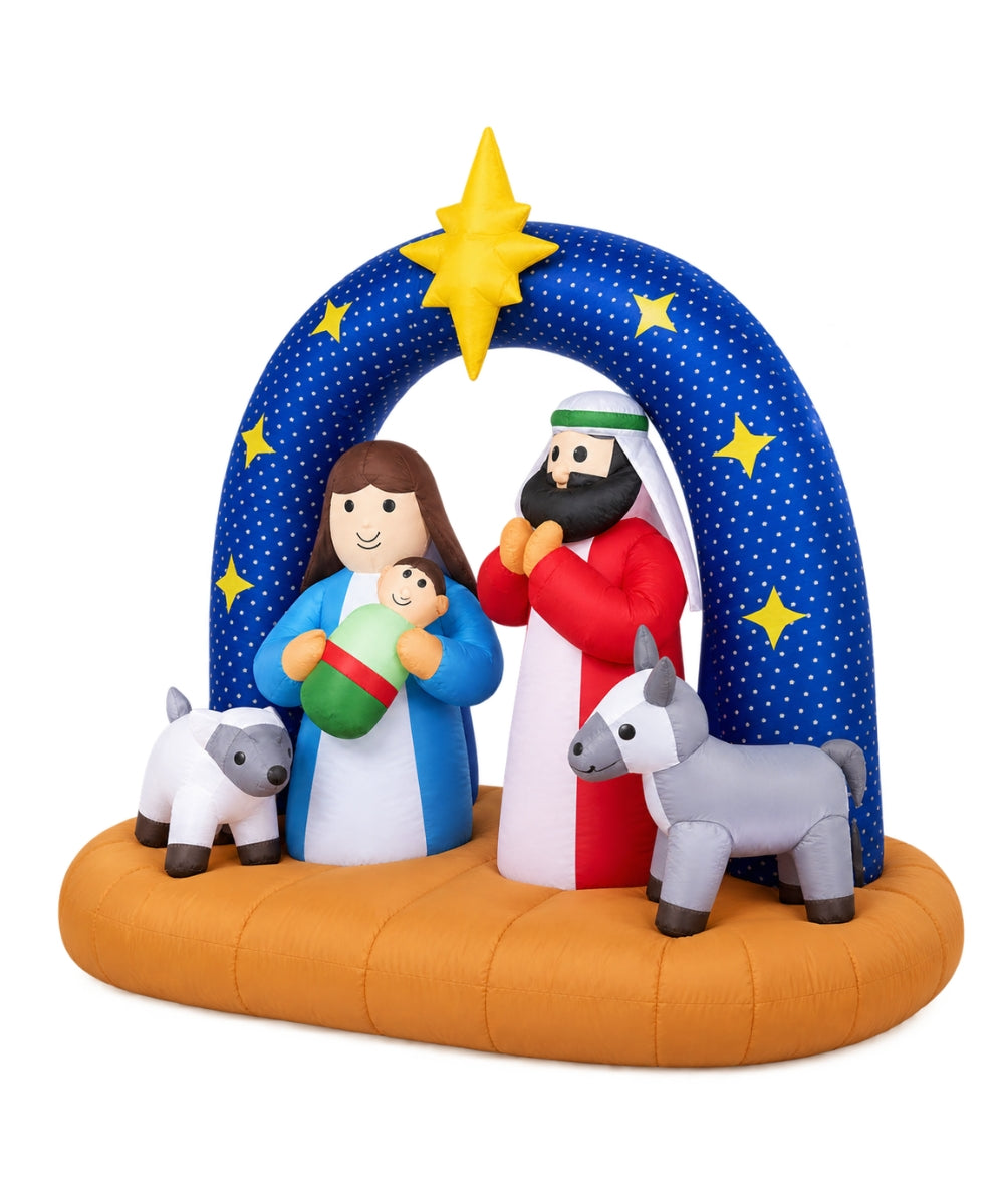 Inflable Navideño Nacimiento con María, José y Niño Jesús 2.40 m