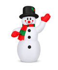 Inflable Navideño Blanco Muñeco de Nieve 1.20 m