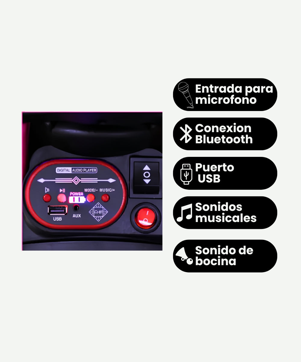 Cuatrimoto Montable para Niña Vehículo Infantil de Paseo y Diversión