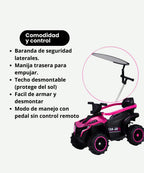 Cuatrimoto Montable para Niña Vehículo Infantil de Paseo y Diversión